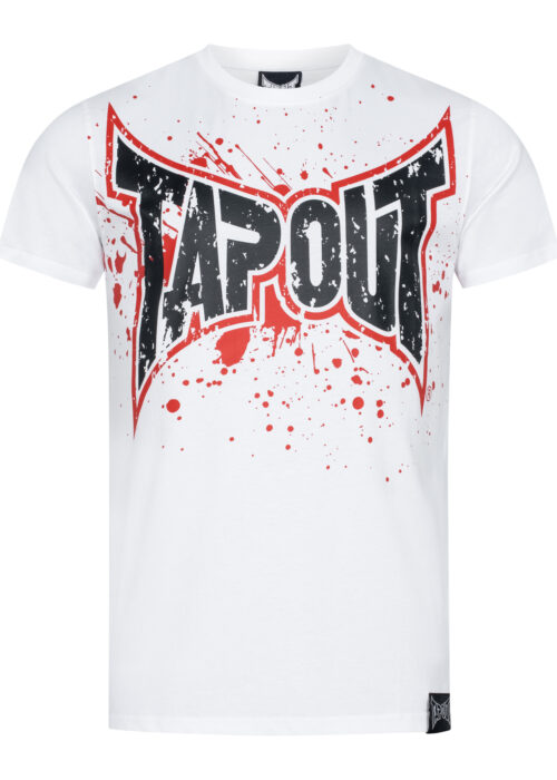 camiseta de hombre regular fit blanco/rojo/negro