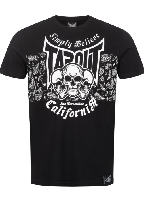 camiseta de hombre regular fit negro/blanco