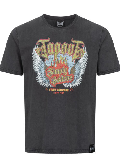 camiseta de hombre lockere corte washed gris