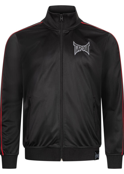 chaqueta de hombre de entrenamiento regular fit negro/gris/rojo