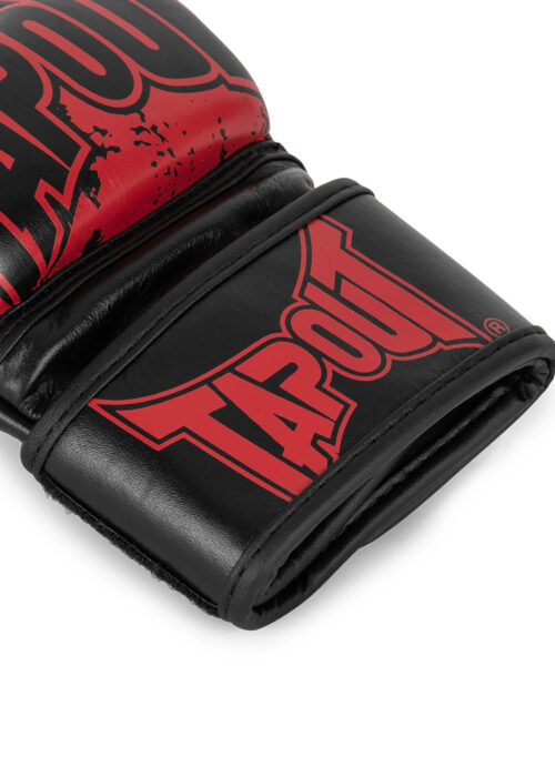mma pro fight handschuhe de cuero (1 par) negro/rojo