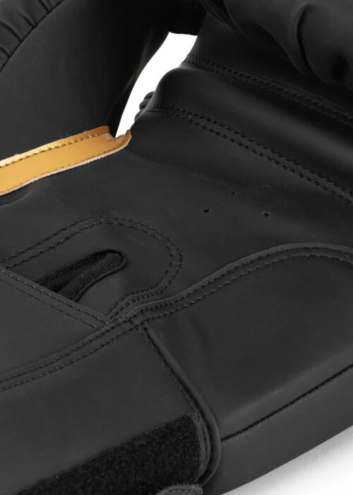 guantes profesionales de boxeo de polipiel (1par) negro/gold