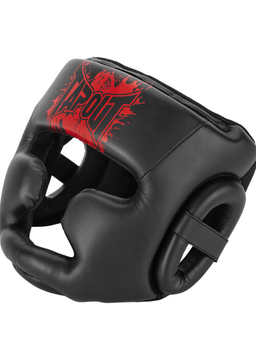 kopfschutz de polipiel negro/rojo