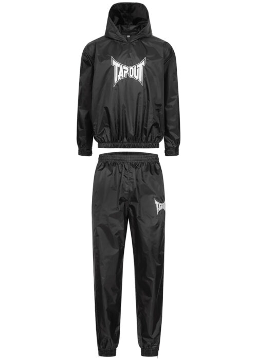 hombre saunaanzug negro/blanco