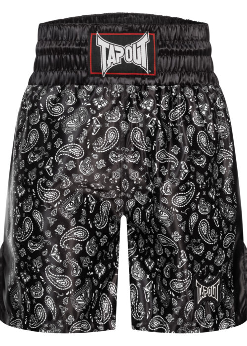 pantalón de hombre de boxeo negro/blanco