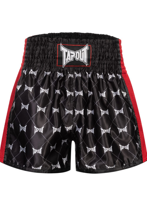 hombre thaibox pantalón negro/rojo/gris