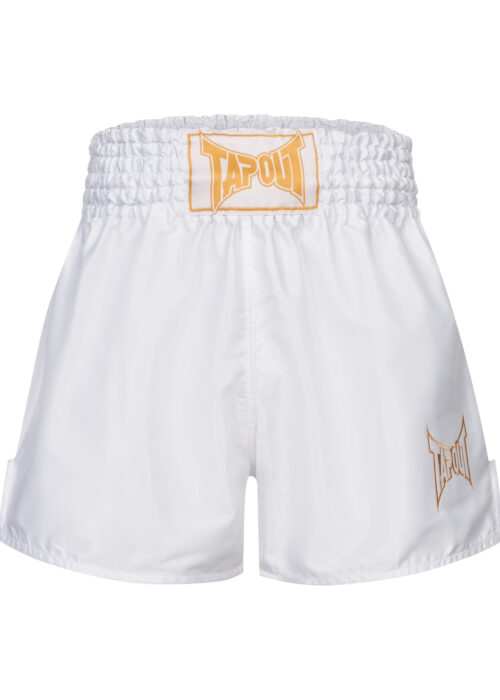 hombre thaibox pantalón blanco/gold