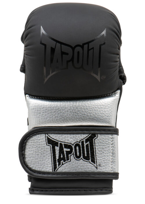 junior mma handschuhe de polipiel (1 par) negro/plateado