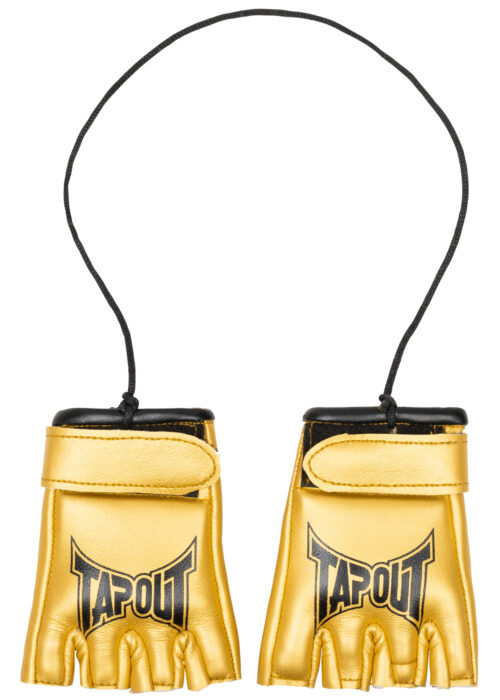 miniatur mma handschuhe gold/negro