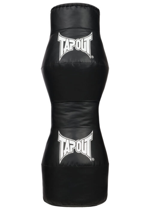 mma grappling dummy de polipiel negro/blanco