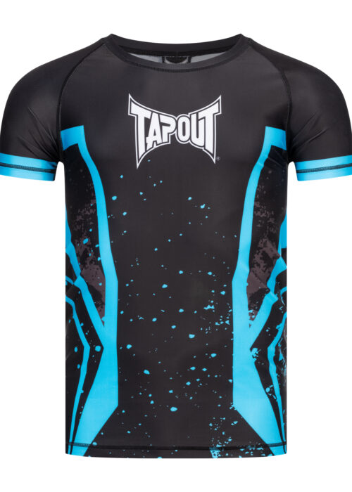 camiseta de hombre técnica slim fit negro/azul/blanco