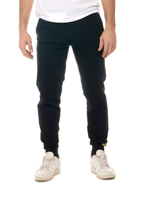 Inicio pantalón de hombre de chándal negro/gold
