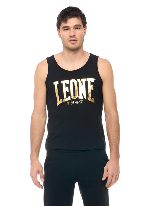 Inicio camiseta de hombre de tirantes negro/gold