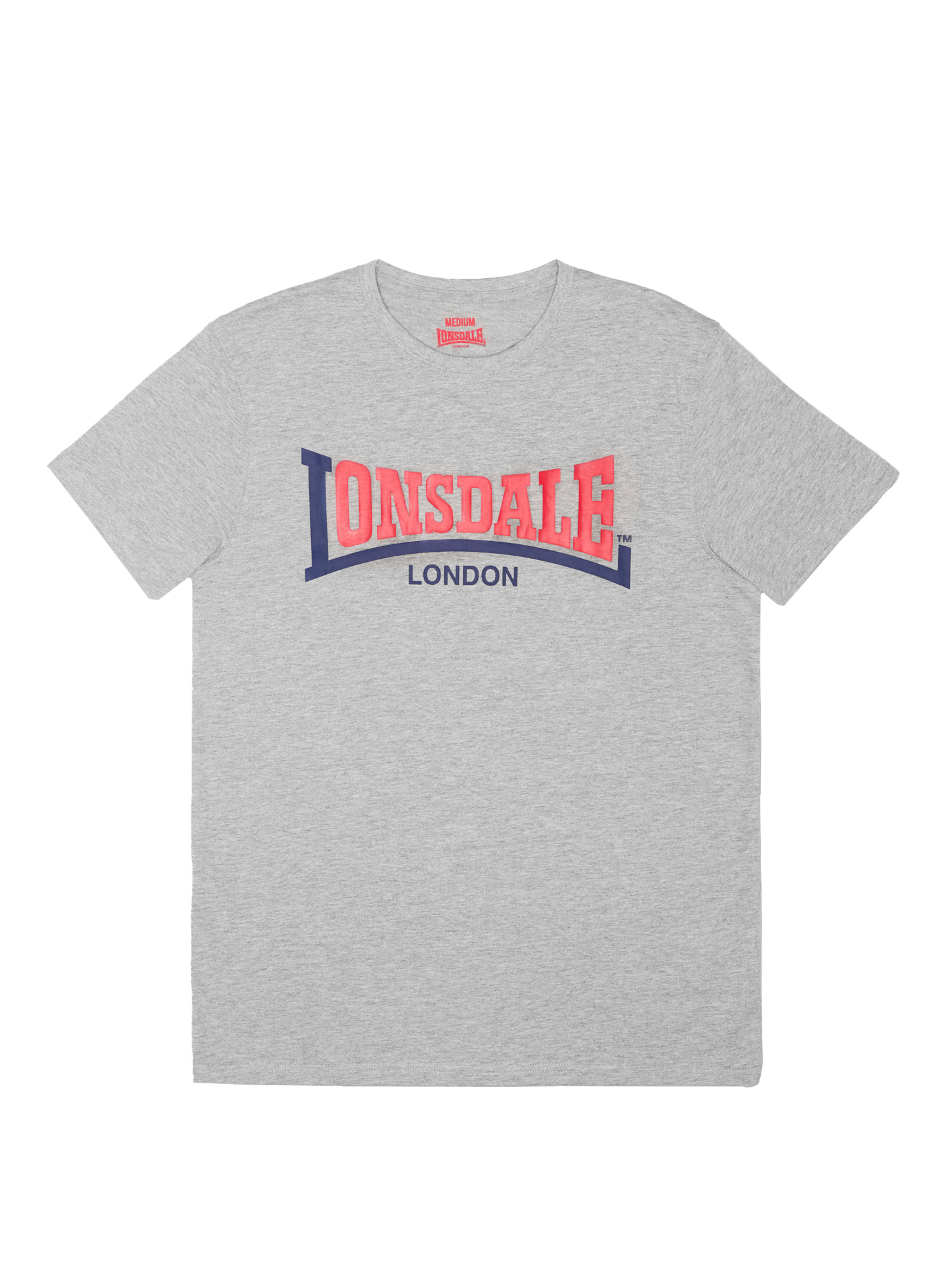 two tone marl grey/navy/red