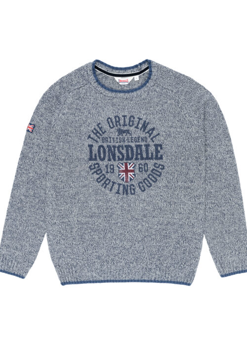 borden hombre gestrickter pullover slim fit light gris