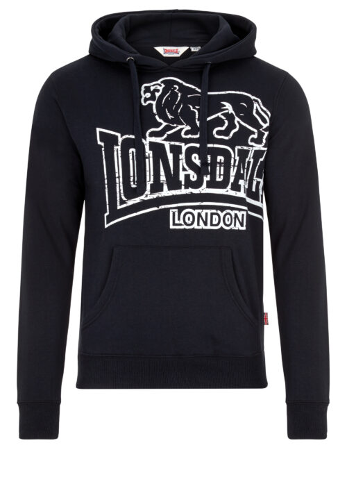 tadley sudadera de hombre con capucha regular fit negro/ecru