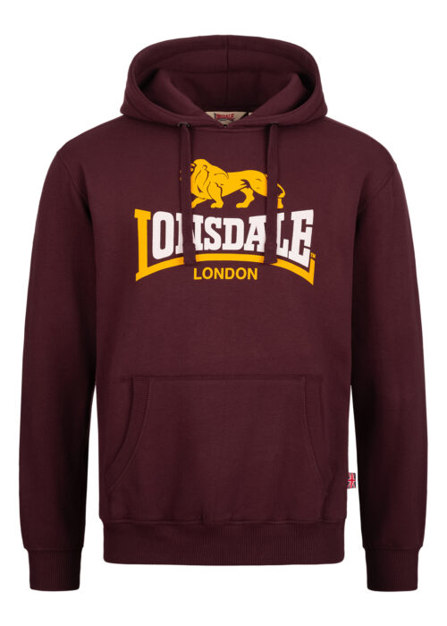thurning sudadera de hombre con capucha regular fit oxblood