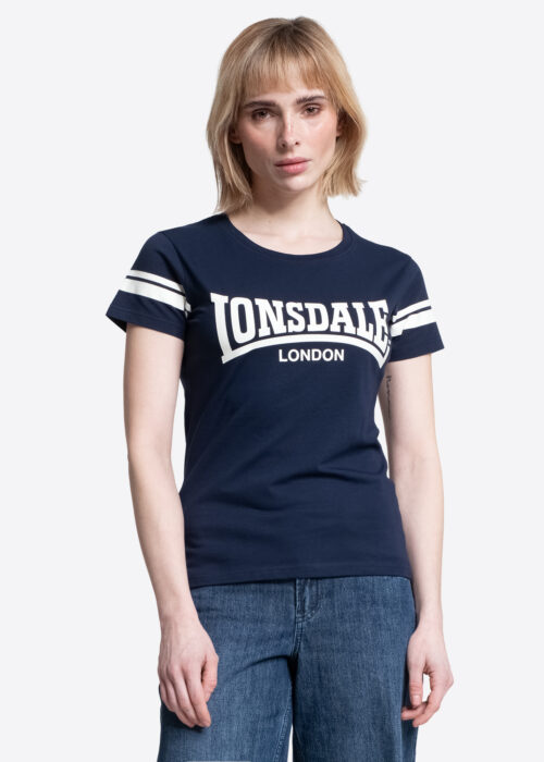 killegray camiseta de mujer azul marino/ blanco apagado
